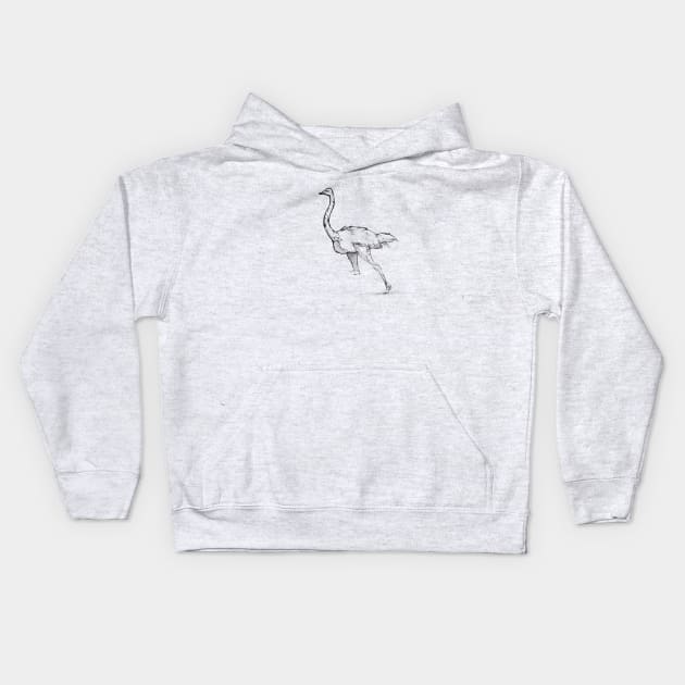 Ostrich Kids Hoodie by Unchained Tom